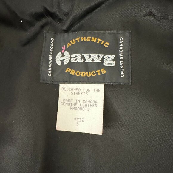 Hawg Motorcycle Black Leather Vest Womens Size S Canadian Legend Made in Canada - Picture 4 of 4